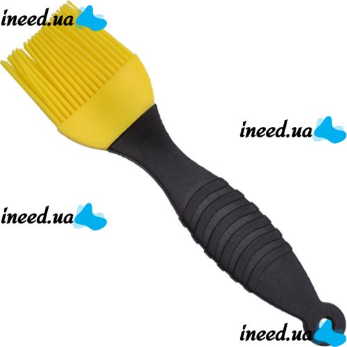 Набір кондитерських силіконових кистей Better Brush з 3 штук з пластиковою ручкою для змазування їжі, випічки, кулінарні пензлики для кухні Жовті