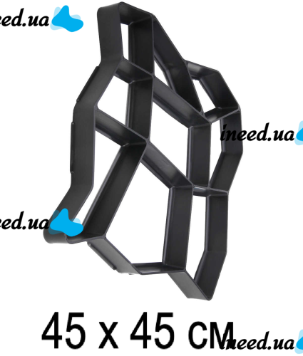 Форма для садової тротуарної доріжки 45x45 см Cobblestone-Look ФМ3840, форми для садової плитки