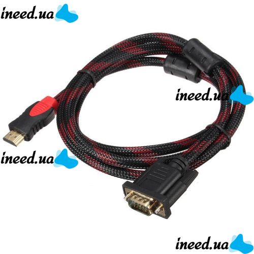 GBX HDMI-VGA High Speed Cable ( V1.4 ) 1.5M Adapter Cable Adapter hdmi vga cable adapter gold plated reinforced
