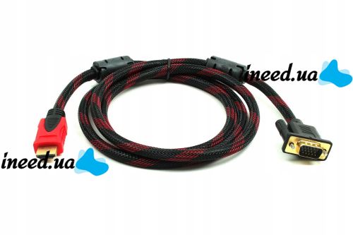 GBX HDMI-VGA High Speed Cable ( V1.4 ) 1.5M Adapter Cable Adapter hdmi vga cable adapter gold plated reinforced