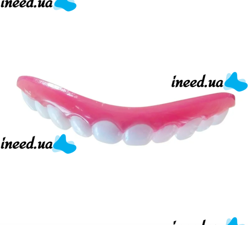 Removable veneers for Perfect smile veneers teeth with a case. Hollywood smile false teeth, mouthguards, dental pads top, bottom