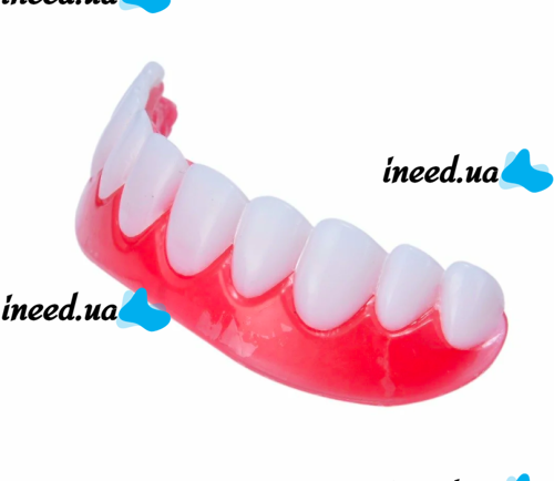Removable veneers for Perfect smile veneers teeth with a case. Hollywood smile false teeth, mouthguards, dental pads top, bottom