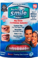 Removable veneers for Perfect smile veneers teeth with a case. Hollywood smile false teeth, mouthguards, dental pads top, bottom