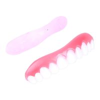 Removable veneers for Perfect smile veneers teeth with a case. Hollywood smile false teeth, mouthguards, dental pads top, bottom