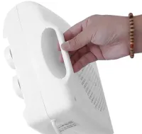 Domotec MS-5903 2000W Outdoor Electric Fan Heater , Portable Table Heater 2 in 1 with Thermostat Domotec MS5903 White
