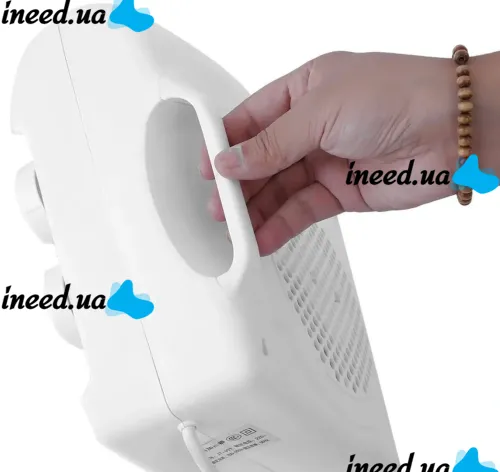 Domotec MS-5903 2000W Outdoor Electric Fan Heater , Portable Table Heater 2 in 1 with Thermostat Domotec MS5903 White