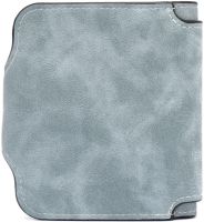 Women's suede wallet Baellerry Forever Mini N 2346 Blue Jeans women's mini purse with 10 compartments for bills and small change 10.5X11.5 cm Blue
