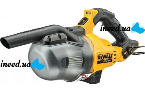 Автомобільний акумуляторний пилосос DeWALT DCV501LN-XJ 36V 6Ah з насадками, Бездротовий пилосос Деволт з 2 акумуляторами для авто та дому Жовтий