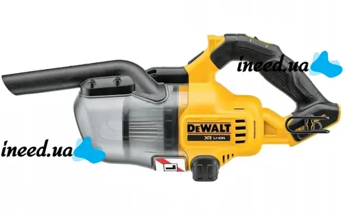 Автомобільний акумуляторний пилосос DeWALT DCV501LN-XJ 36V 6Ah з насадками, Бездротовий пилосос Деволт з 2 акумуляторами для авто та дому Жовтий