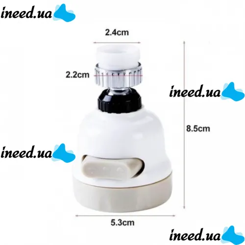 Universal swivel nozzle on the faucet Universal Splashproof Head for saving and adjusting water Aerator on the mixer with 360 degree rotation