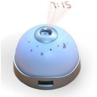 Часы с проектором на потолок, ночник с проекционными часами Night light 2091 Часы-Ночник звездное небо