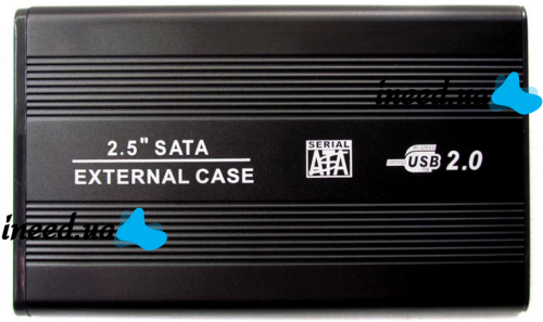 Grand-X U25 External Pocket for 2.5" USB 2.0 SATA HDD External Hard Drive Case