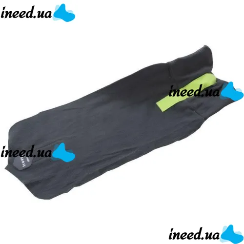Дорожная подушка-шарф для шеи Supretto Travel Pillow для путешествий, Туристическая флисовая подушка в дорогу и для сна в машину Серая