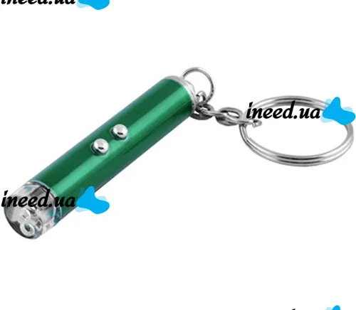 LED Laser Pointer Pathfinder SL-9617 2in1 Red Laser with Battery Keychain, Laser Designator Flashlight 2LED MXKPG-003 7cm with Keychain