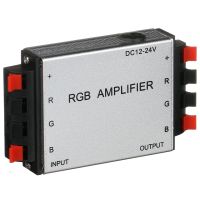 Universal Dual-board RGB Voltage Amplifier Amplifier XM-01 12V-24v 6A for LED Strip, 12V Controller for LED Strips Silver
