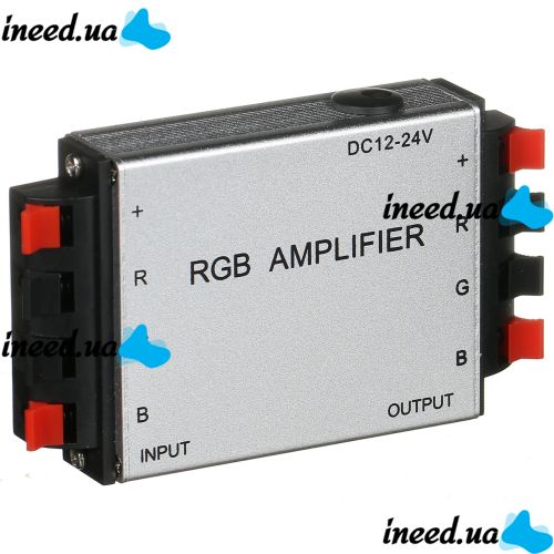 Universal Dual-board RGB Voltage Amplifier Amplifier XM-01 12V-24v 6A for LED Strip, 12V Controller for LED Strips Silver