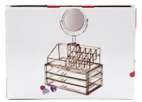 Desktop Acrylic Organizer Cosmetic Box CX-8702 with mirror for cosmetics and small items JN-870, Cosmetic box with drawers JN-878