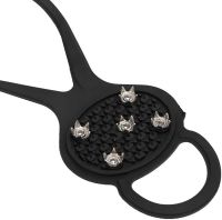 Ice walkers with prefabricated spikes for shoes size 36-45, rubber pads from ice, shoe ladders with metal spikes for walking on ice