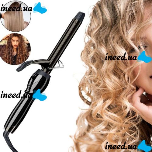 Professional cone curling iron for hair styling with a Pro Mozer MZ-6627 clip with titanium coating and thermostat, ProMozer Curling Iron
