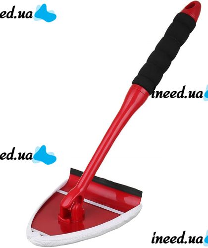 Універсальна щітка Pane DR by Fuller Brush для миття вікон і стекол з телескопічною ручкою, щітка скребок для чищення дзеркал з насадками Червоний