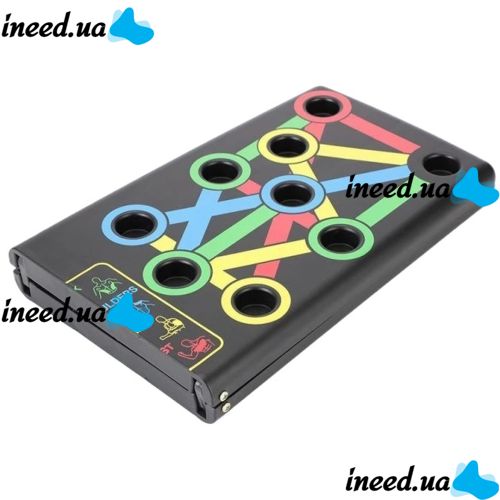 Доска для отжиманий Foldable Push Up Board JT-006, упор для отжиманий от пола 14 в 1 Регулируемая стойка, платформа, тренажер для мышц Supretto
