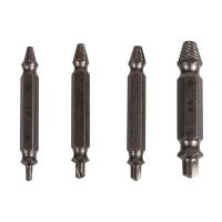 A set of Easy Out Tool S2 bit extractors 4 pcs in a box, double-sided nozzles for unscrewing broken, licked screws and bolts on a screwdriver
