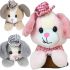 Soft Toy Dog Double Clutch for Hands Heated on a snake , Electric Plush 500W Children's Water Warmer for Warming Hands from the mains