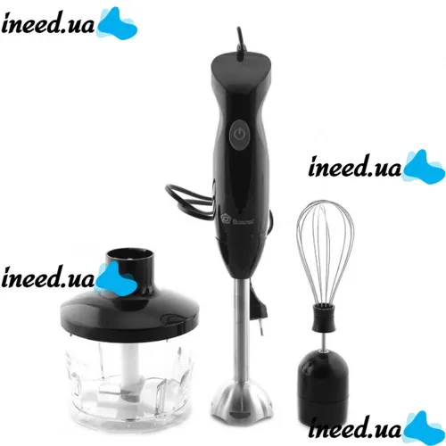 Submersible Hand Blender DOMOTEC MS-5103 Black 500W 3 in 1 Universal Black Domotec, Electric whisk, chopper with bowl