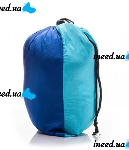 Підвісний туристичний нейлоновий гамак Hammock With Net Blue до 200 кг з москітною сіткою для кемпінгу, Похідний гамак 263х135 Синій