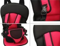 Child Frameless car seat Multi Function Car Cushion Red, Universal car seat for a child in a car up to 25 kg, Comfortable car seat