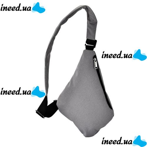 Тактическая нагрудная сумка мессенджер Cross Body однолямочная, Водонепроницаемая мужская барсетка через плечо, Сумка Кросс боди, Серая