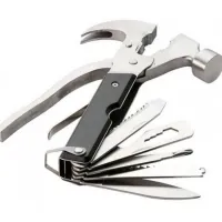 Universal Folding Wrench Multitool Hammer Swiss Knife Bell Howell Tac Tool 18 in 1 Pliers, Screwdriver Stainless Steel Saw with Case