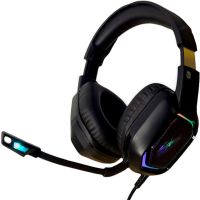 Cyberpunk CP-007 Gaming Wired Headphones with Backlight and Microphone Gaming Full-size Headphones with Headset for PC and Laptop 96491 Black