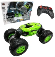 Трюковая машинка перевертыш Dance Monster RQ-2028 Green на радиоуправлении, Вездеход трансформер на пульте управления, Зеленая