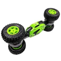 Трюковая машинка перевертыш Dance Monster RQ-2028 Green на радиоуправлении, Вездеход трансформер на пульте управления, Зеленая