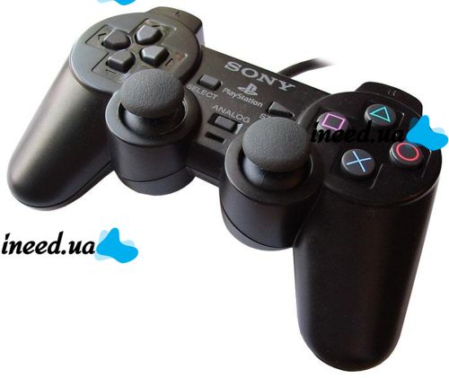 Wired Joystick PS2 GamePad DualShock Sony PlayStation 2 Gamepad for Play Station 2 (Sony) Black Black