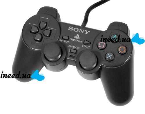 Wired Joystick PS2 GamePad DualShock Sony PlayStation 2 Gamepad for Play Station 2 (Sony) Black Black