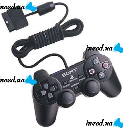 Wired Joystick PS2 GamePad DualShock Sony PlayStation 2 Gamepad for Play Station 2 (Sony) Black Black