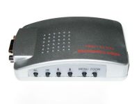 Universal VGA-RCA AV + S-Video TV Converter from VGA to RCA Tulips for connecting from PC to TV.