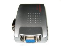 Universal VGA-RCA AV + S-Video TV Converter from VGA to RCA Tulips for connecting from PC to TV.