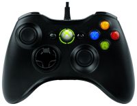 Проводной джойстик Microsoft Xbox 360 Black Оригинал Черный