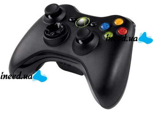 Проводной джойстик Microsoft Xbox 360 Black Оригинал Черный
