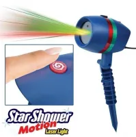 Кольоровий вуличний лазерний проектор Star Shower Motion Laser Light для прикраси будинку і вулиці, Новорічна Вулична лазерна підсвітка 12 програм