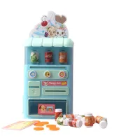 Children's Toy Vending Machine with Drinks Vending Machine Drink Voice 8288, Toy Store Play Set with Lighting Effects