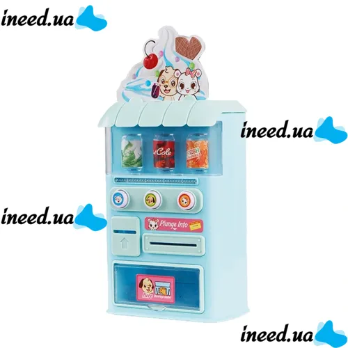 Children's Toy Vending Machine with Drinks Vending Machine Drink Voice 8288, Toy Store Play Set with Lighting Effects