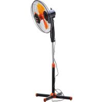 Domotec MS-1619 40 cm stand fan 16" inch 40W Domotec Orange floor fan on telescopic leg with swivel and tilt