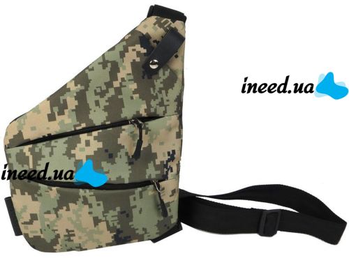Tactical Chest Bag Messenger Cross Body Single-strap, Waterproof Men's Crossbody Bag, Cross Body Holster, Pixel