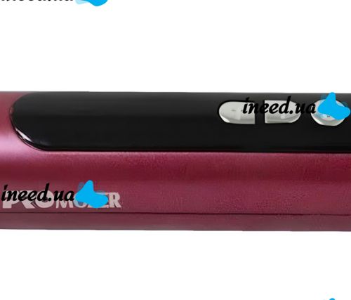 Тонка плойка для афрокучерів ProMozer Mz-6629 для спіральної завивки волосся, Щипці для створення афрокудрів з регулюванням температури Фіолетова