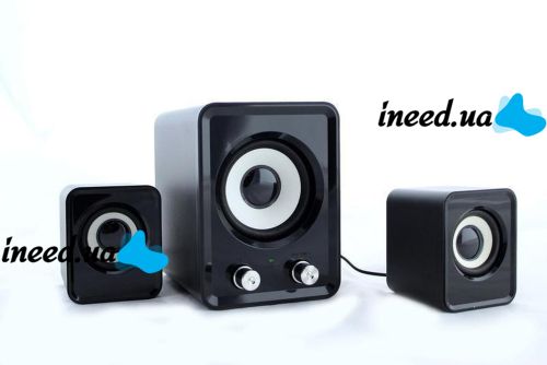 USB Speakers for PC Computer 2.1 Omega KTM44981 Adjustable MK-3 Black