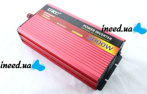 Автомобільний перетворювач напруги UKC BR-3000M 24V-220V 3000W авто інвертор з функцією плавного пуску